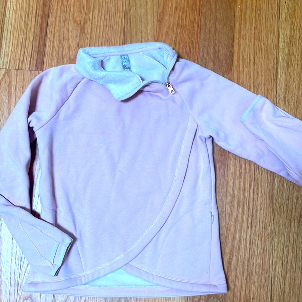 ATHLETA GIRL size 12 COMFY pullover with fleece interior